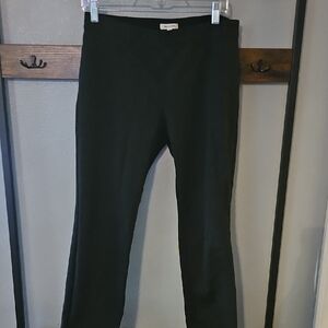 Classic Black Patterned Women's Dress Pants